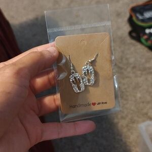 Silver Vintage Cactus Dangle Earrings